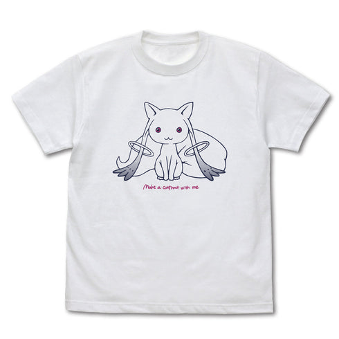 『魔法少女まどか☆マギカ 新編 叛逆の物語』キュゥべえ ラインアート Tシャツ ホワイト M